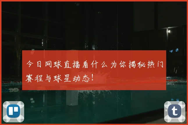 今日网球直播看什么为你揭秘热门赛程与球星动态！